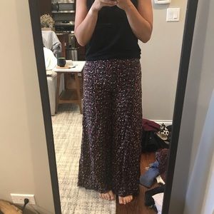 Floral high waisted bell bottom summer pants